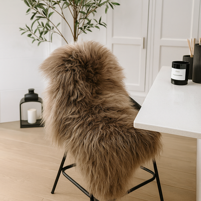 Icelandic Taupe Sheepskin Rug