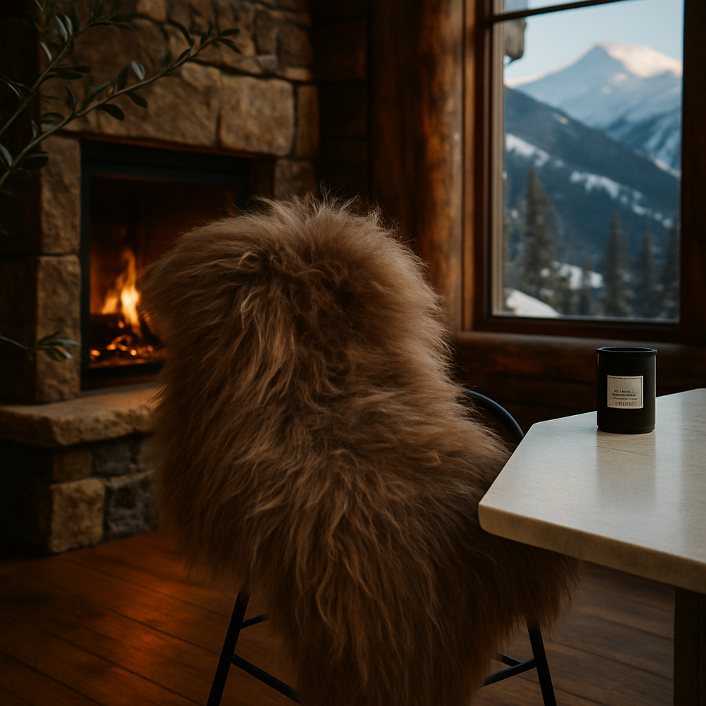 Icelandic Taupe Sheepskin Rug