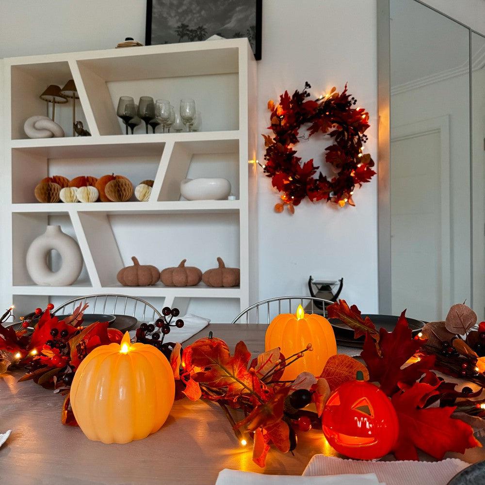 Light Up Fall Wreath