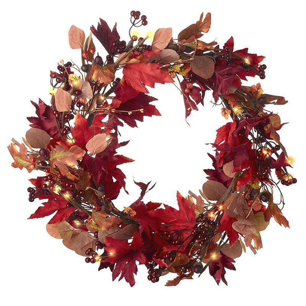 Light Up Fall Wreath