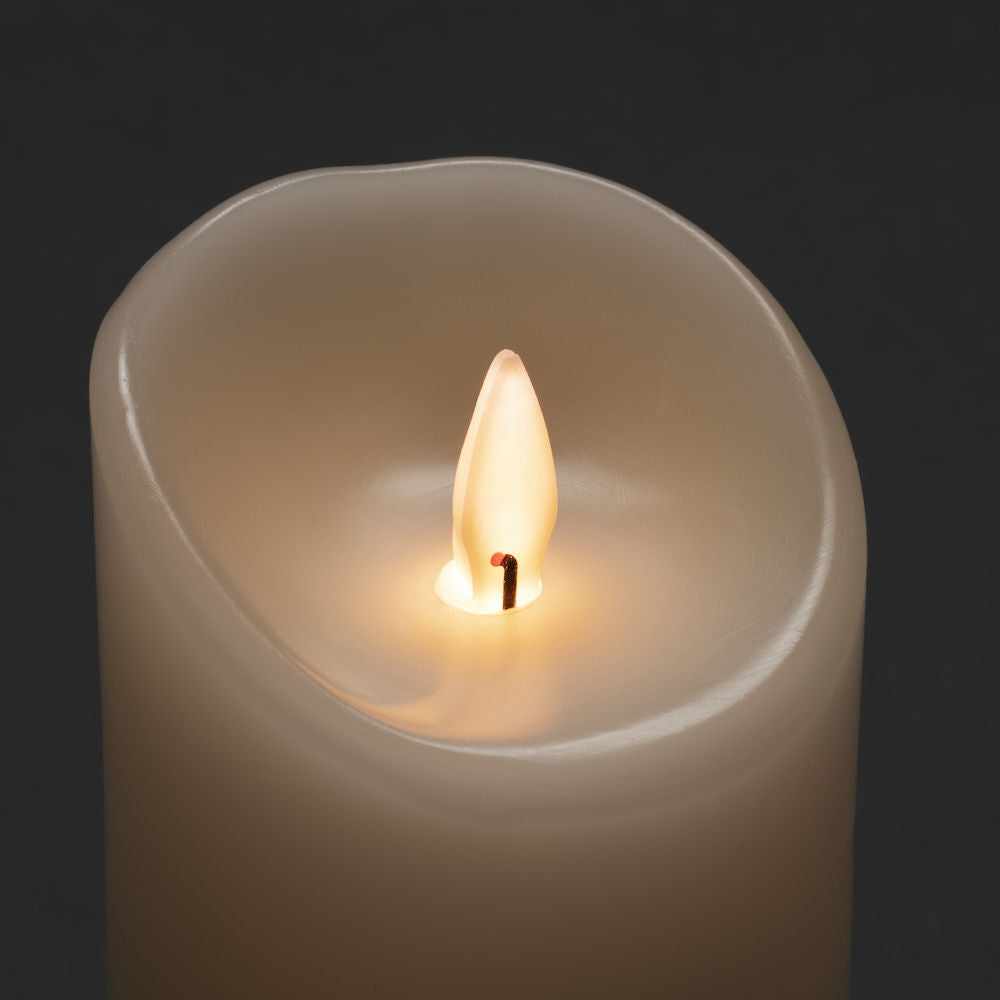 3D Wax Candles Ivory White