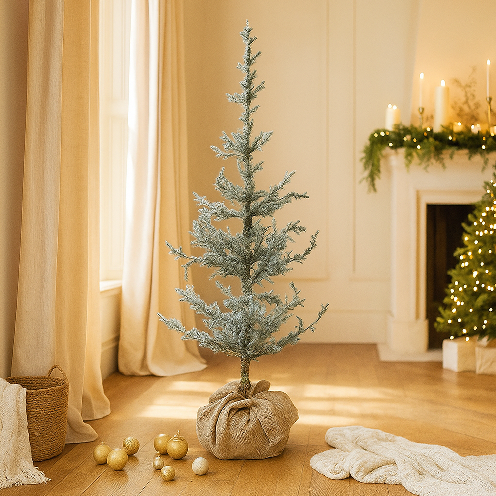Snowy Hessian Fir Tree