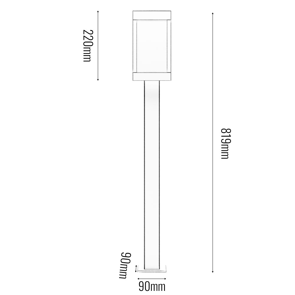 Banham Solar Bollard Light