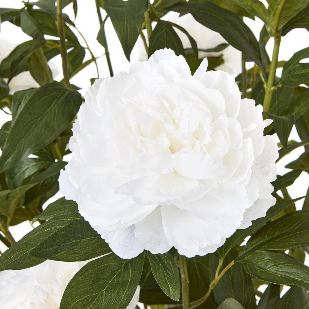 White Peony Bush Pot