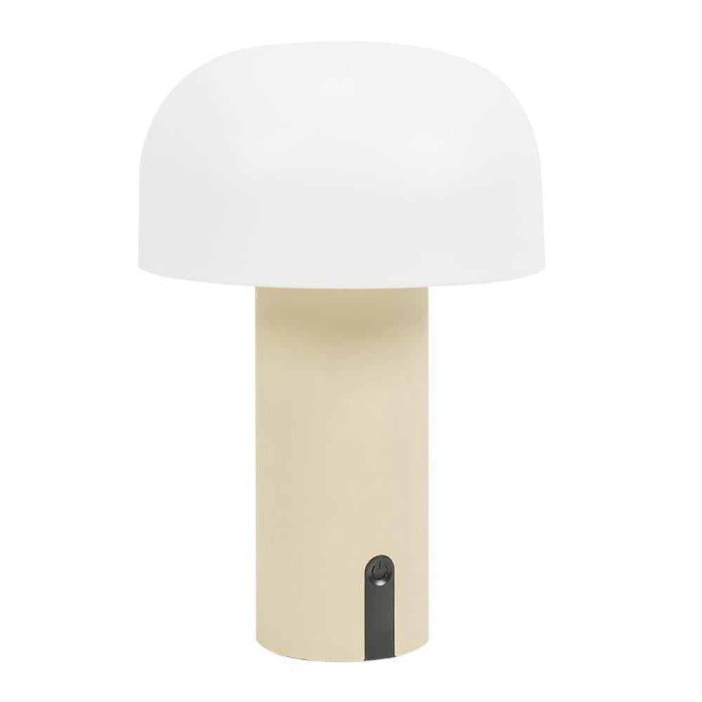 Calhoun Rechargeable Mushroom Table Lamp Natural