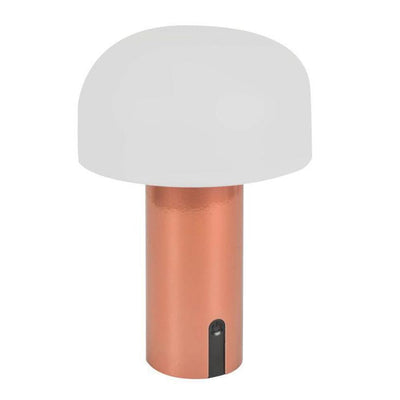 Calhoun Rechargeable Mushroom Table Lamp Copper