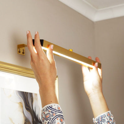 x2 Sable Rechargeable Gold Wall Light