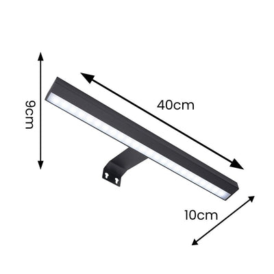 x2 Sable Rechargeable Black Wall Light