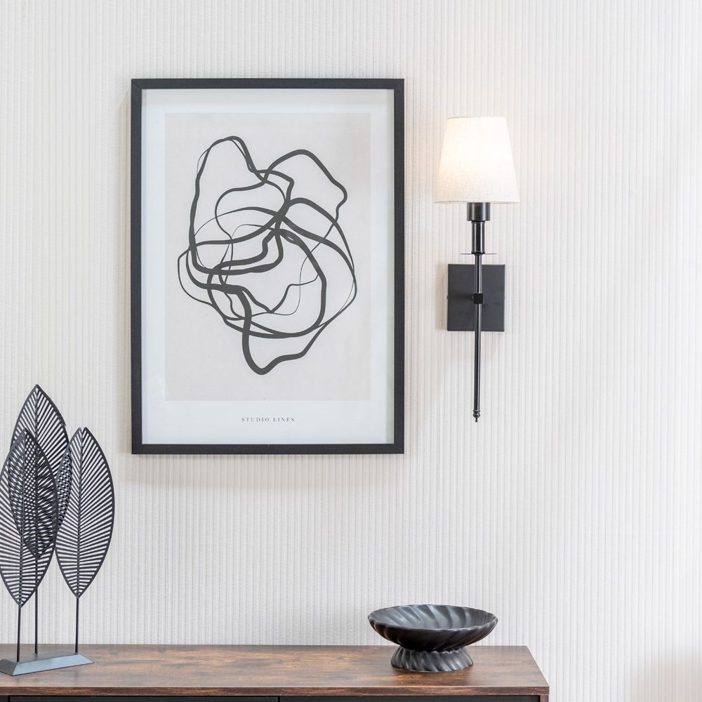 Kincaid Rechargeable Black Wall Light