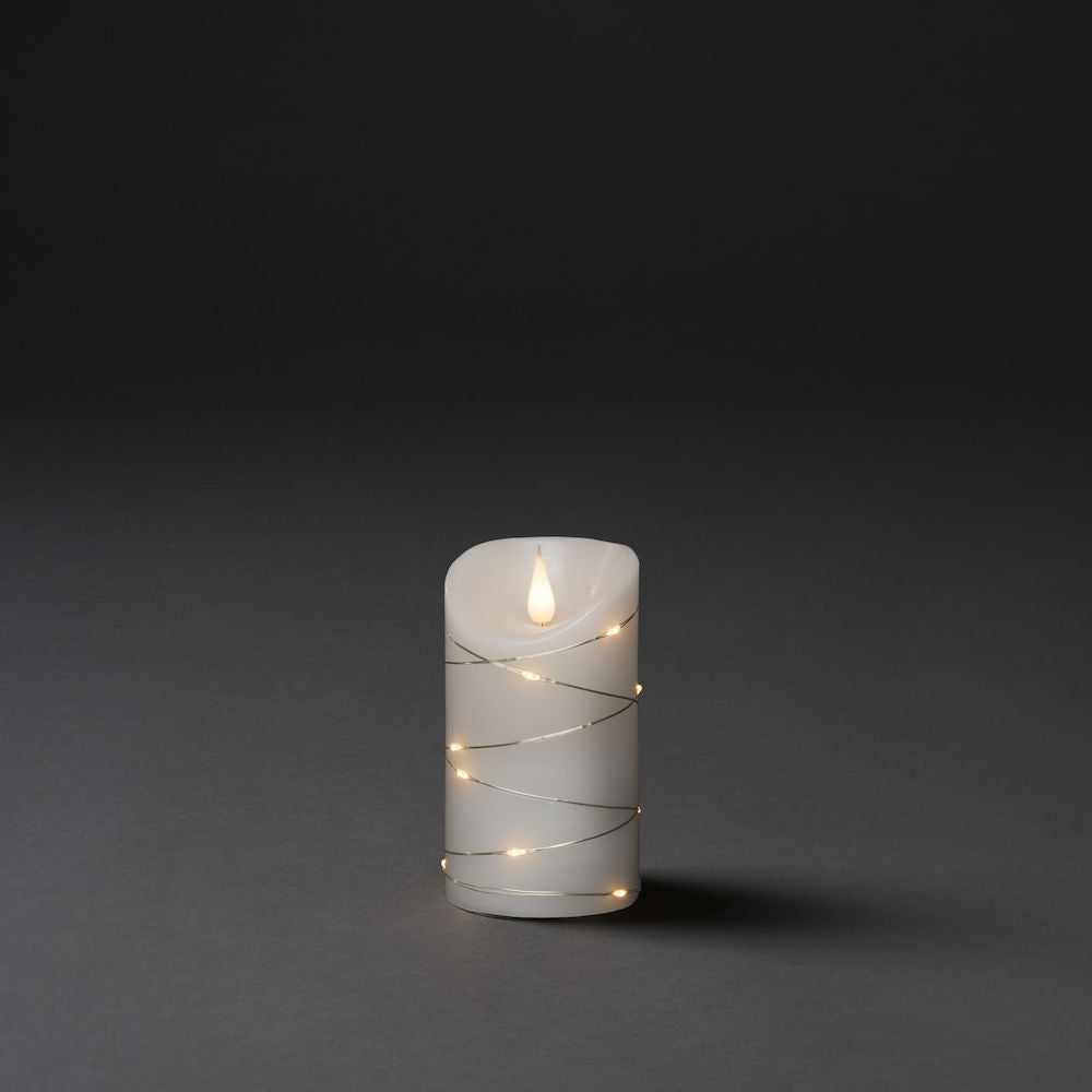 x3 Coated White Wax Candle