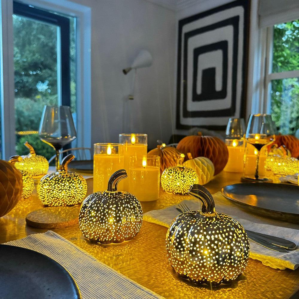 x24 Rose Gold Pumpkin Lights