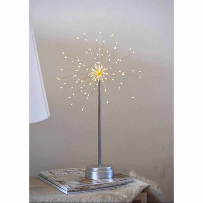 Starburst Table Lamps Silver