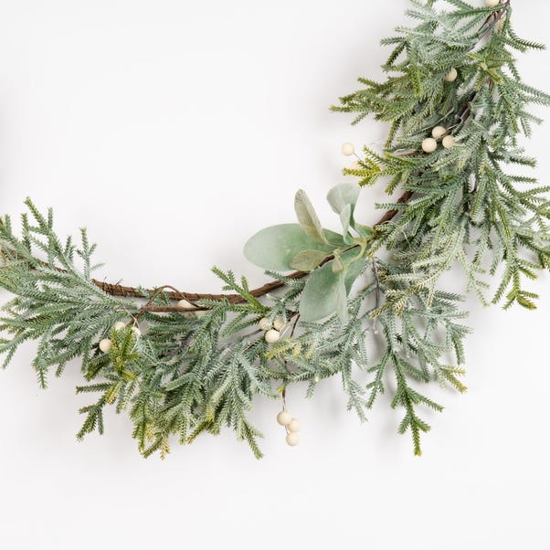 Pre-Lit Lambs Ear Garland