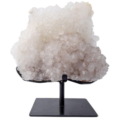 XL White Quartz Druzy Cluster