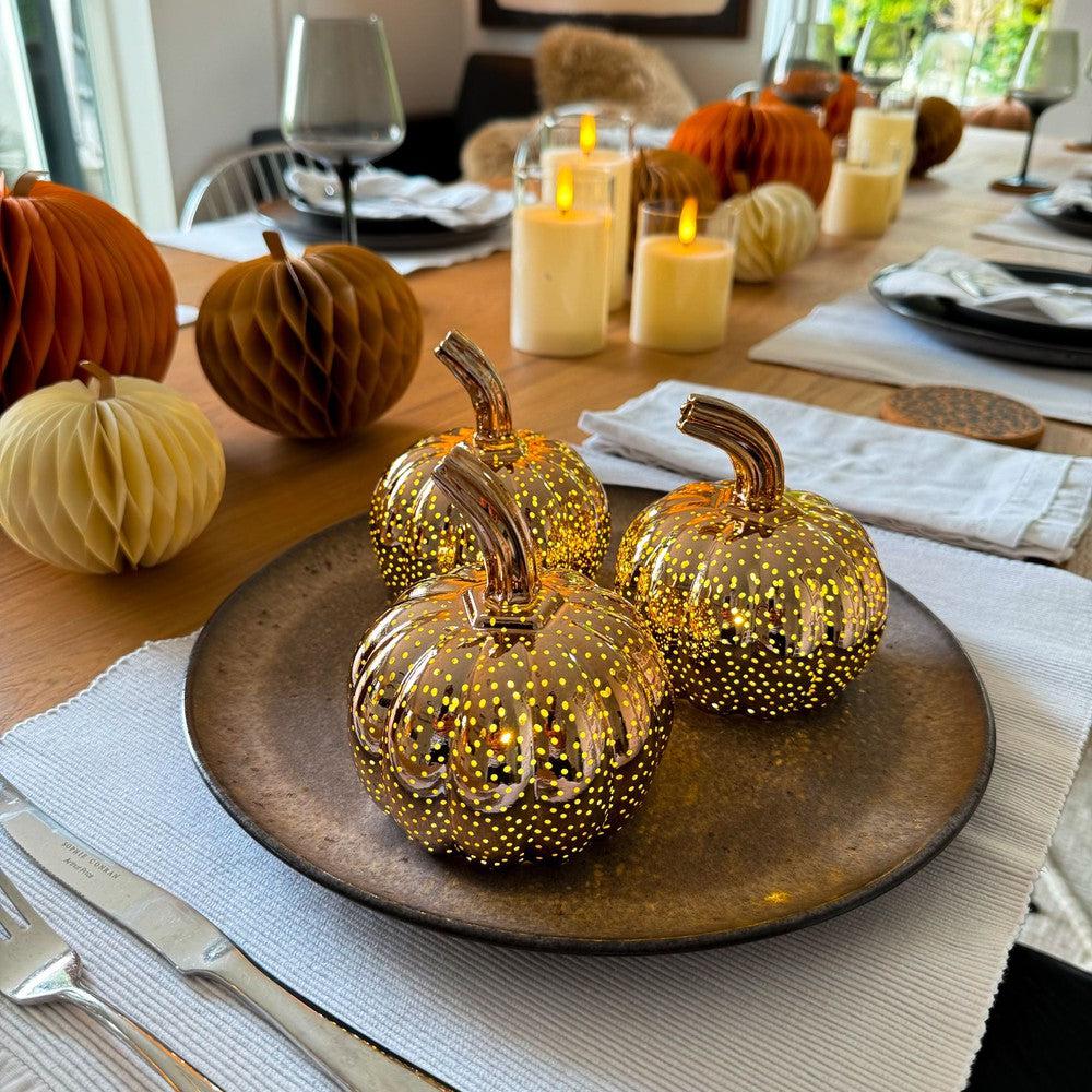 x24 Rose Gold Pumpkin Lights