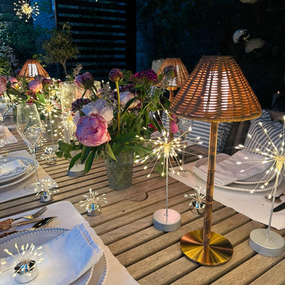12x Table Starburst Silver x24 Starburst Tealights