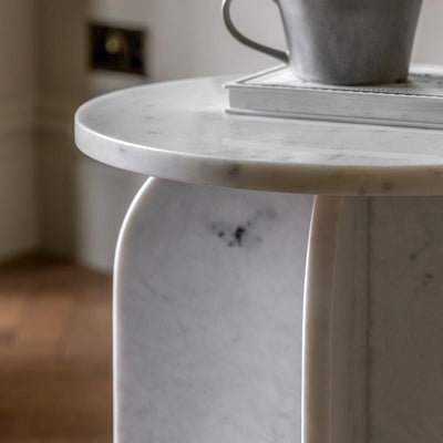Amalfi Side Table White