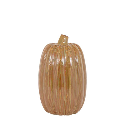 3x Ceramic Pumpkin Rust