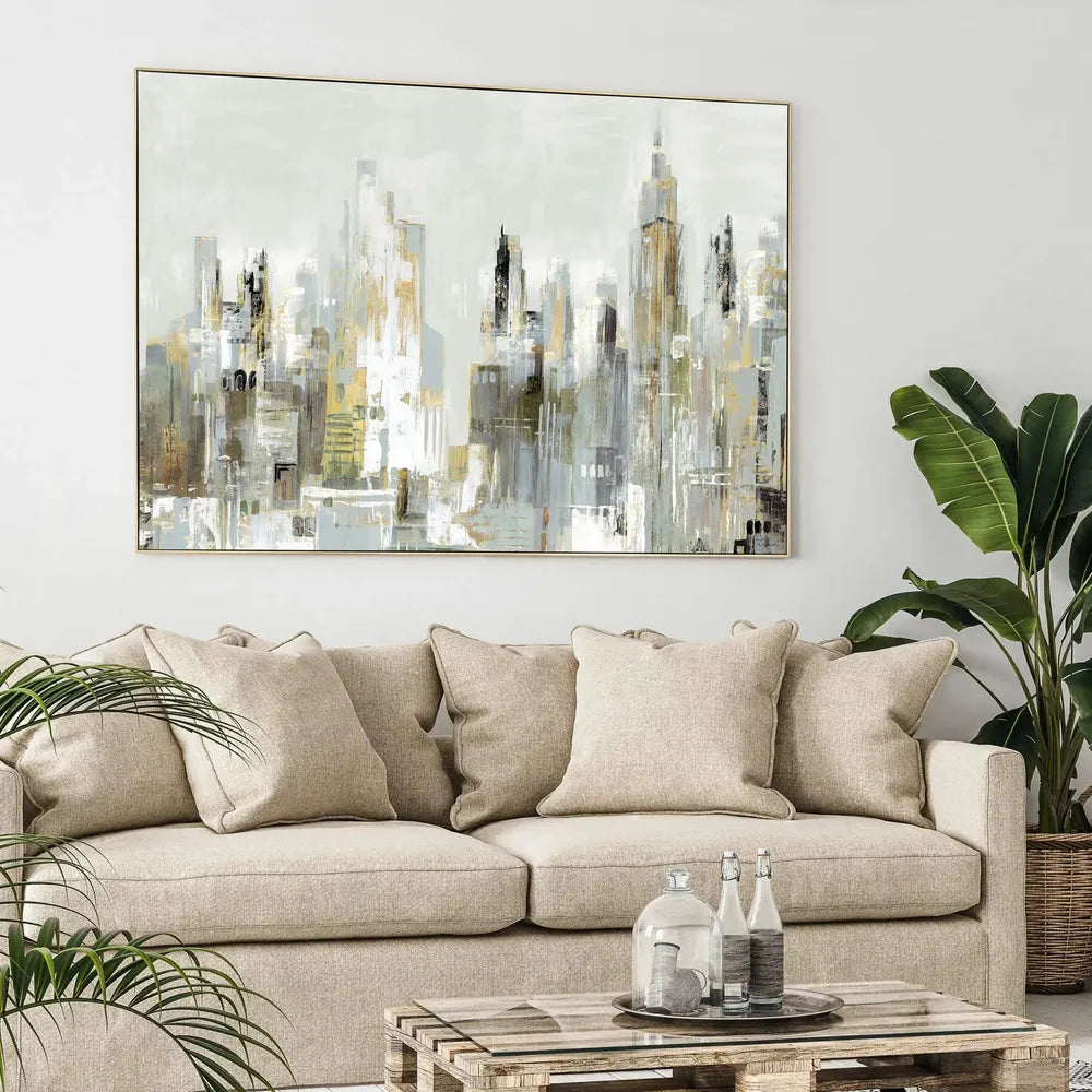 City Limits Framed Canvas
