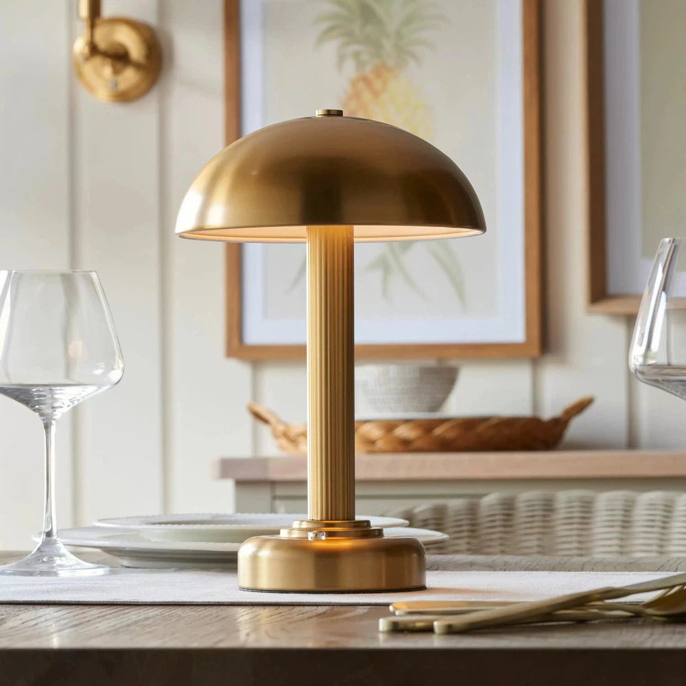 Bridport Rechargeable Table Lamp Warm Brass