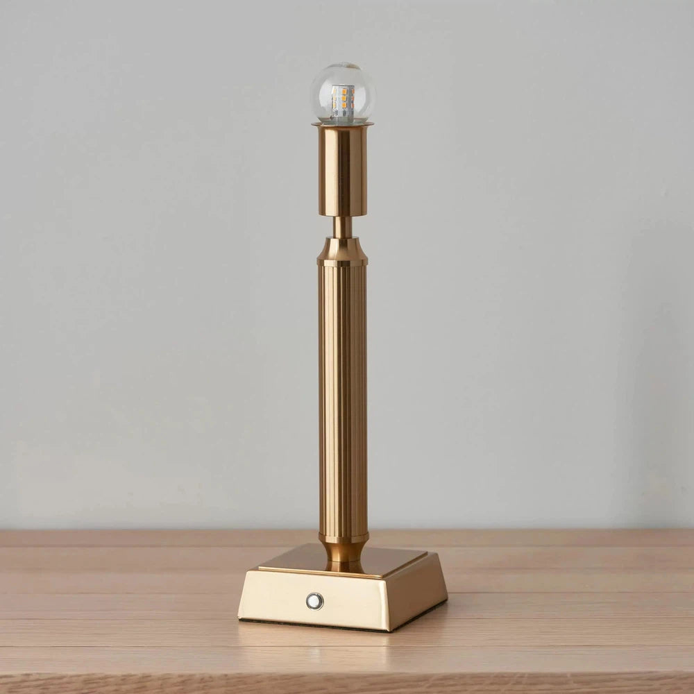 Trobridge Rechargeable Table Lamp Base Aged Brass