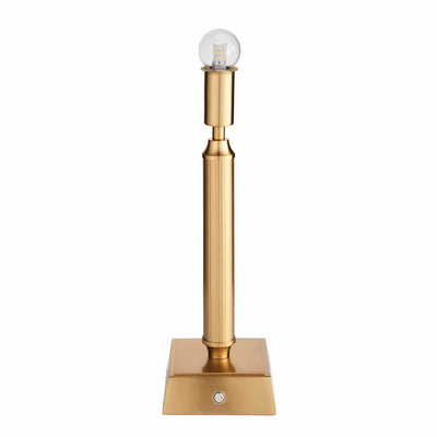 Trobridge Rechargeable Table Lamp Base Aged Brass