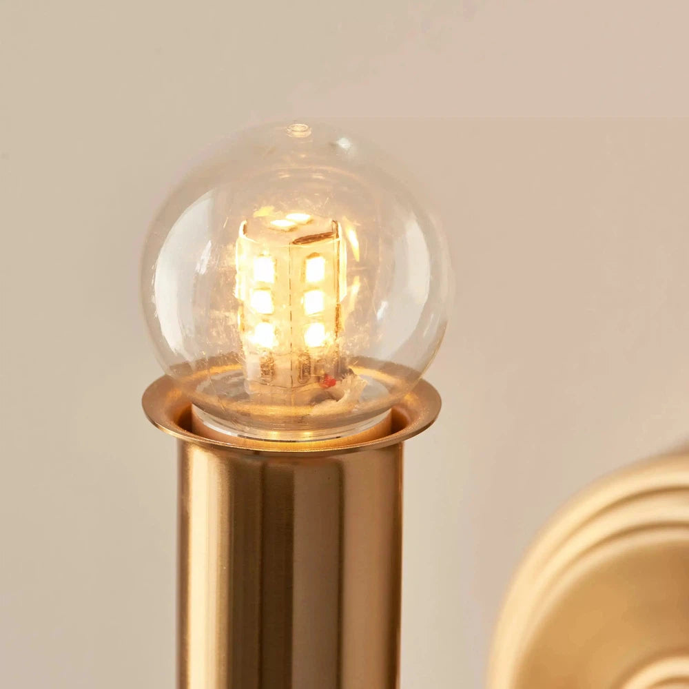 Burley Rechargeable Wall Light Aged Brass