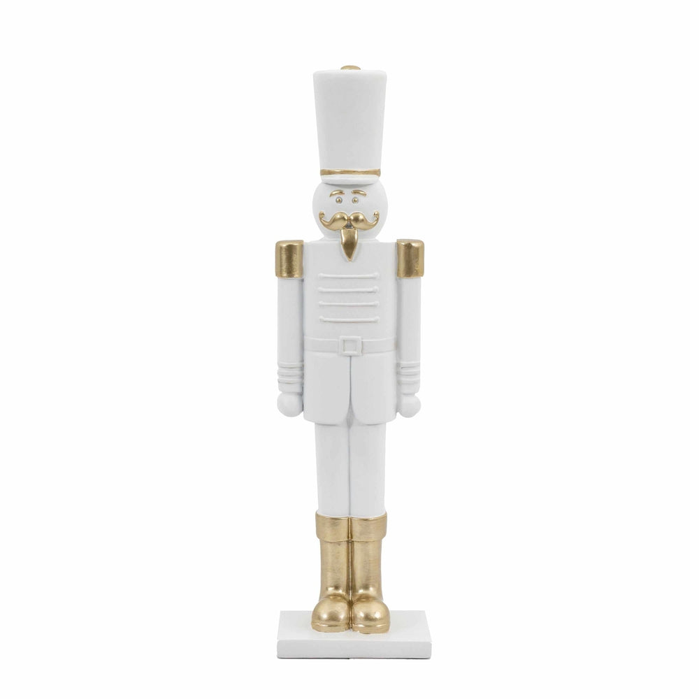 Nutcracker Soldier White/Gold