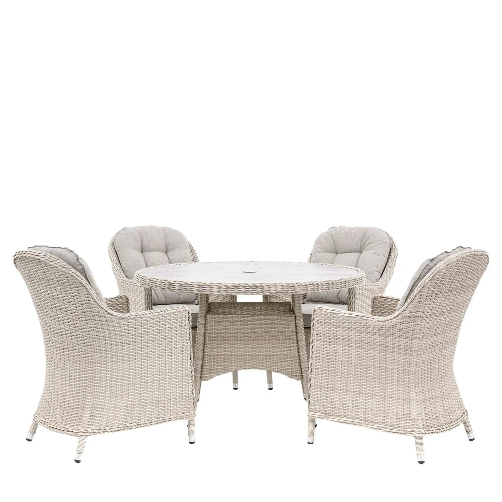 Holton 4 Seater Round Dining Set