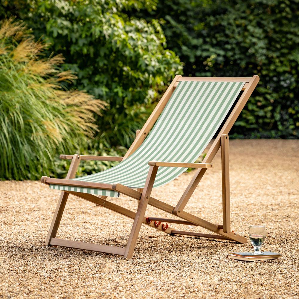 Creta Deck Chair Stripe Green