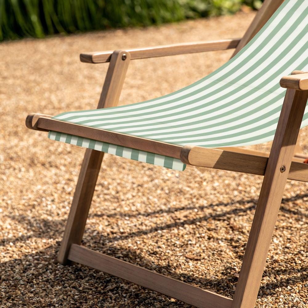 Creta Deck Chair Stripe Green