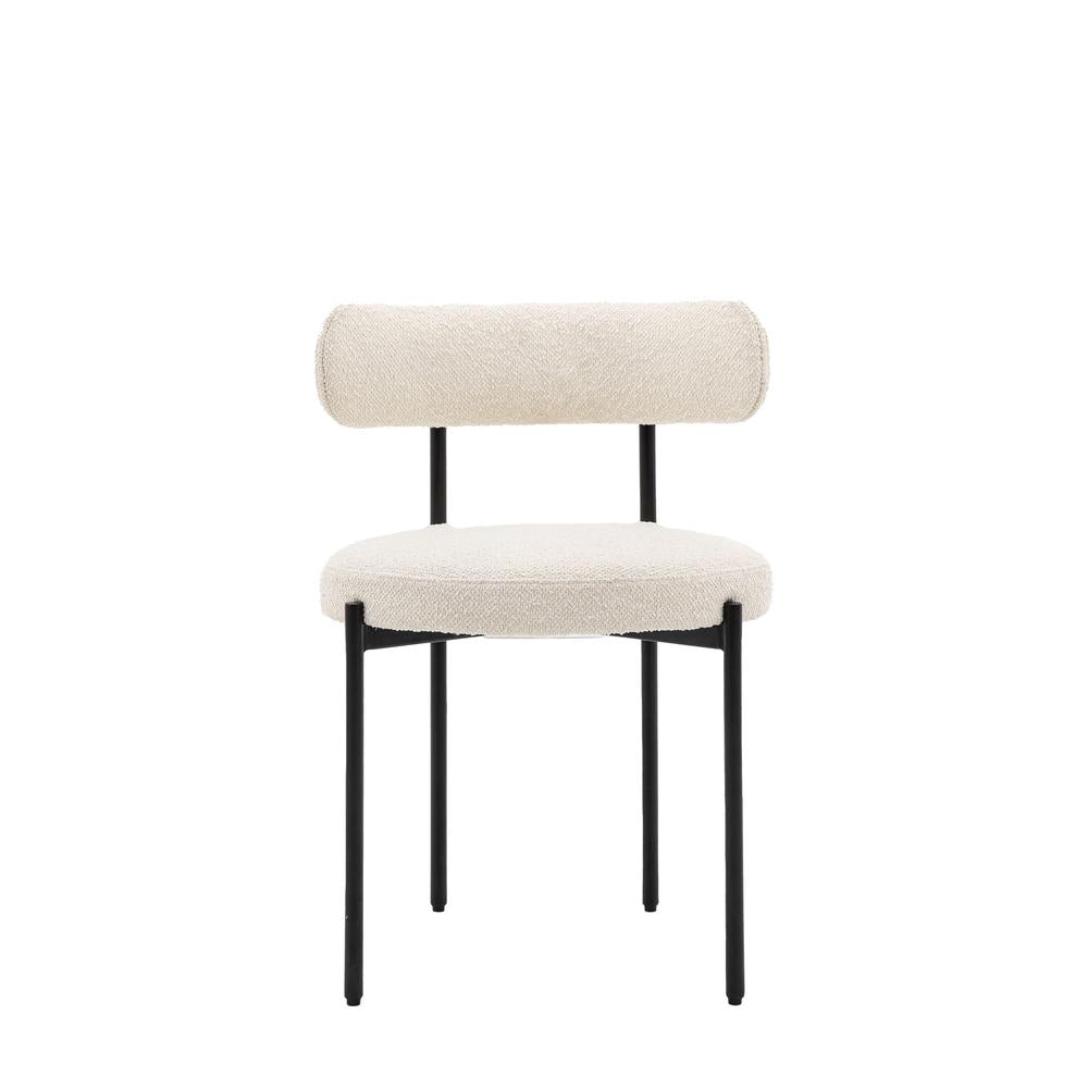 x2 Aveley Dining Chairs Vanilla