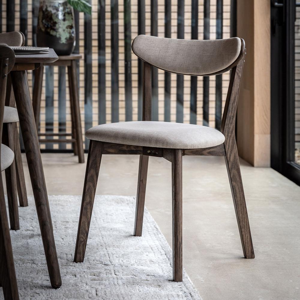 x2 Hatfield Dining Chairs Smoked