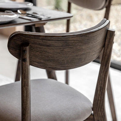 x2 Hatfield Dining Chairs Smoked