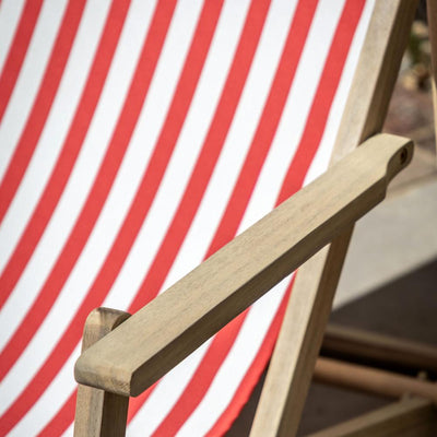 Creta Deck Chair Red