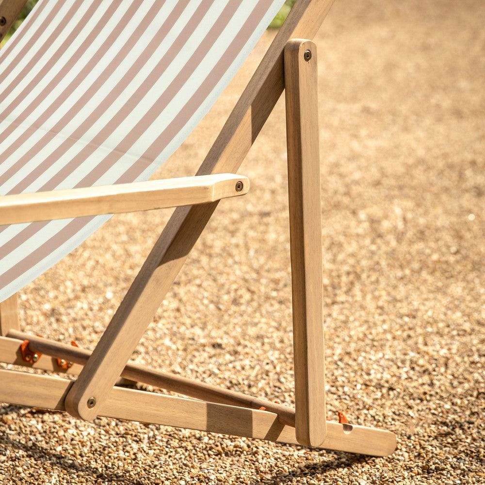 Creta Deck Chair Clay Stripe