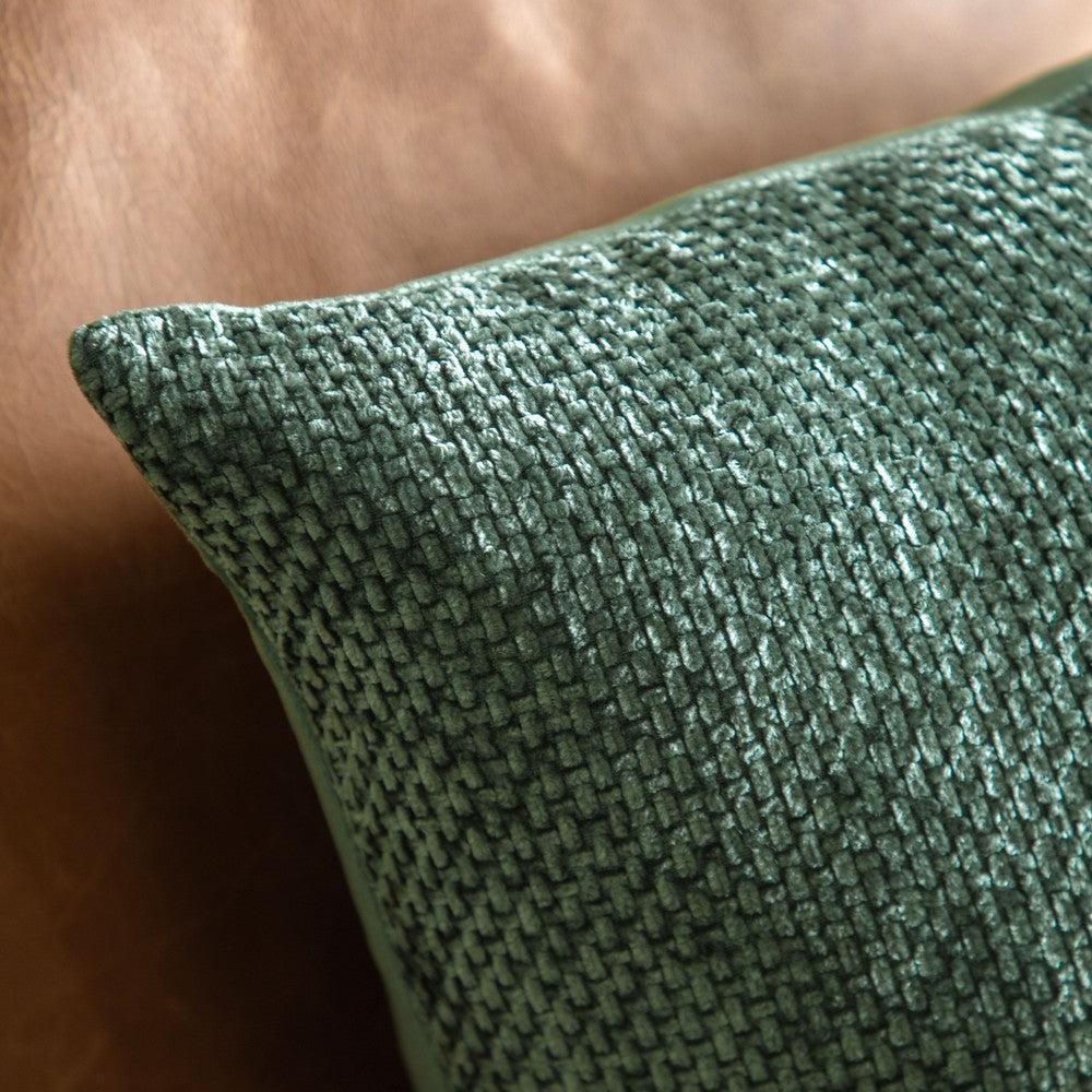 x2 Basketweave Olive Cushions