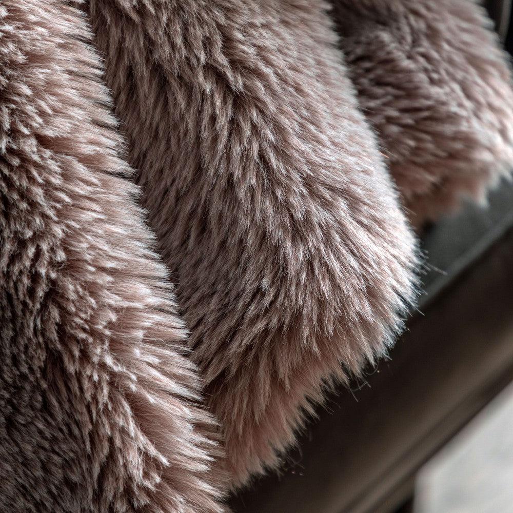 Juniper Faux Fur Throw Small