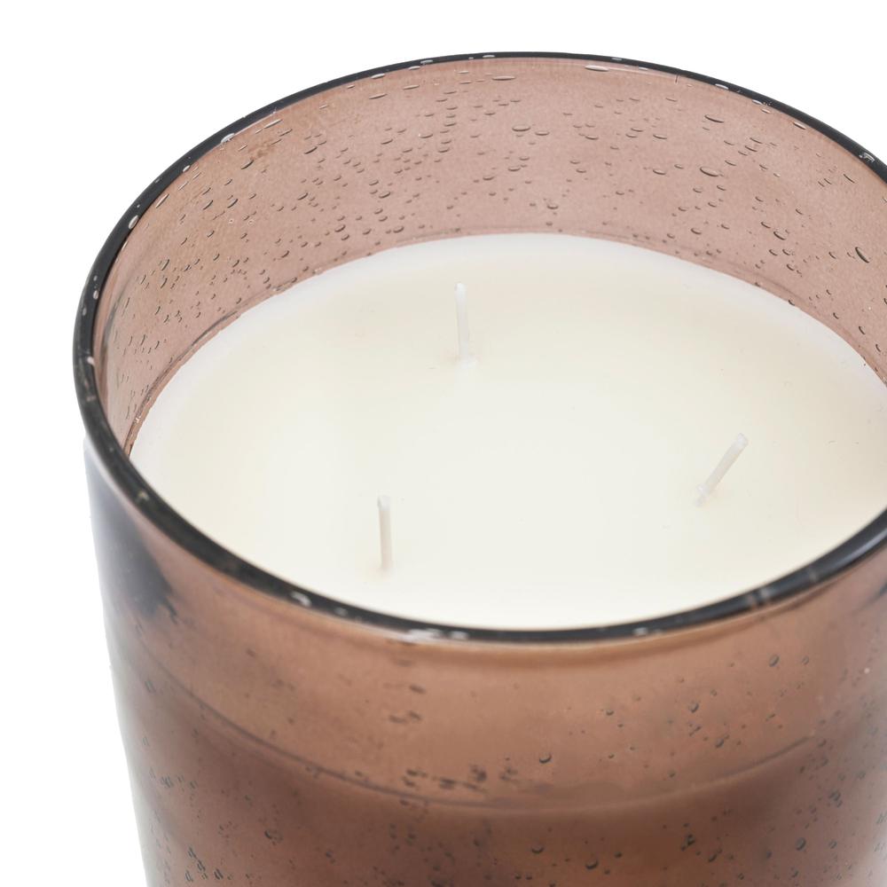 Glass Filled Candle Brown Large