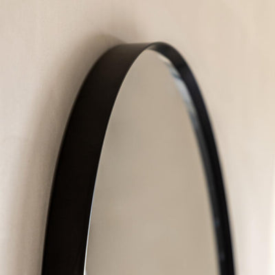 Holworth Pebble Mirror Black Small