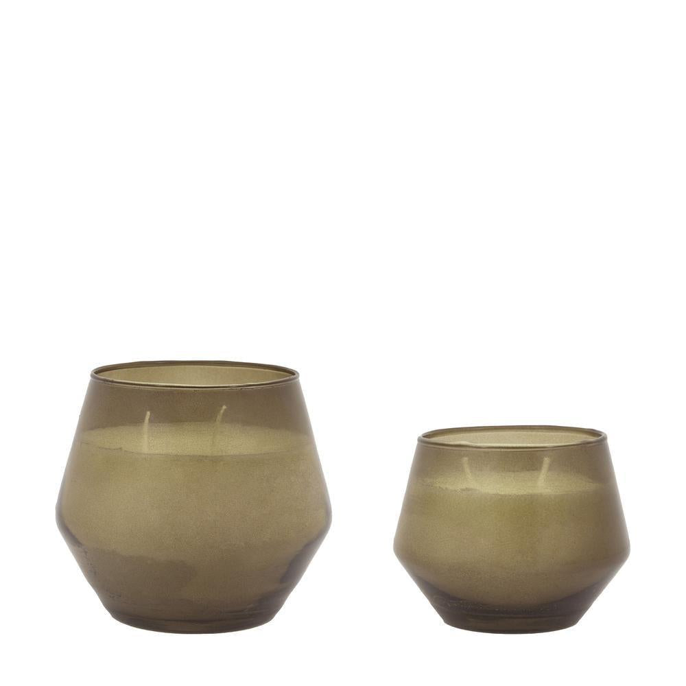 x2 Glass Filled Candle Lime Basil & Mandarin