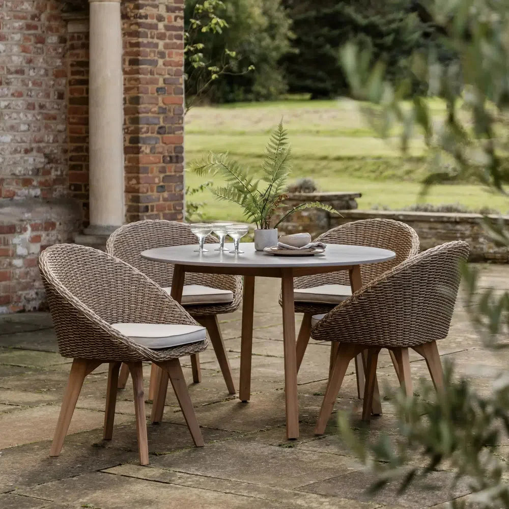 Avena 4 Seater Round Dining Set