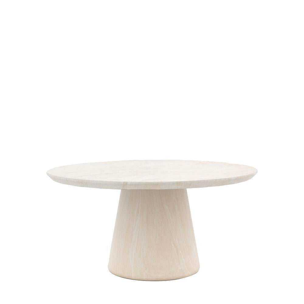 Pedra Round Dining Table Travertine
