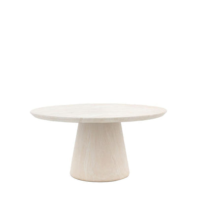 Pedra Round Dining Table Travertine
