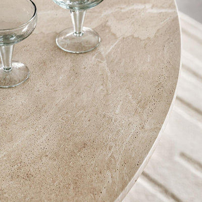Pedra Round Dining Table Travertine