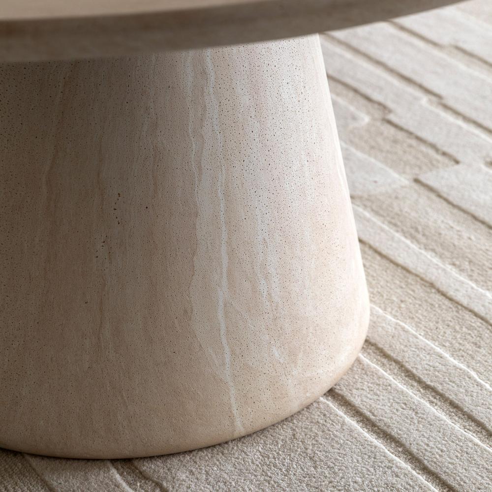 Pedra Round Dining Table Travertine