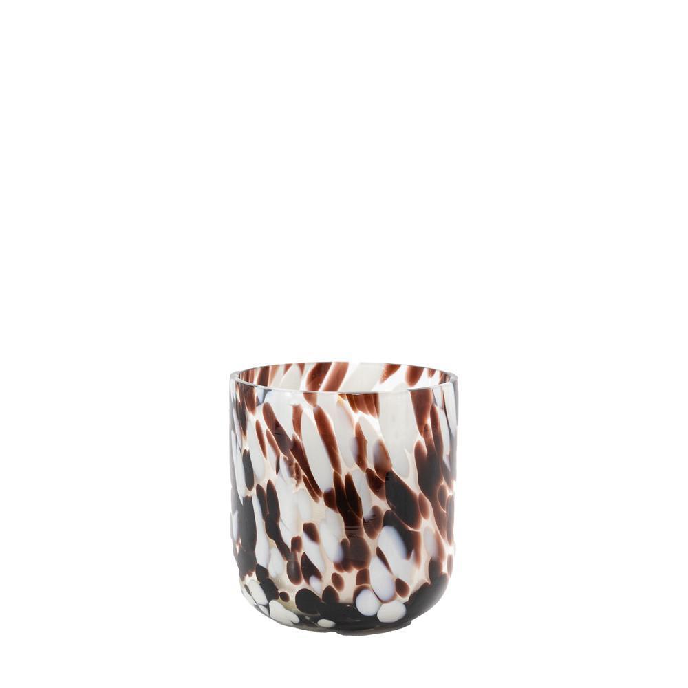 Confetti Candle Brown Small