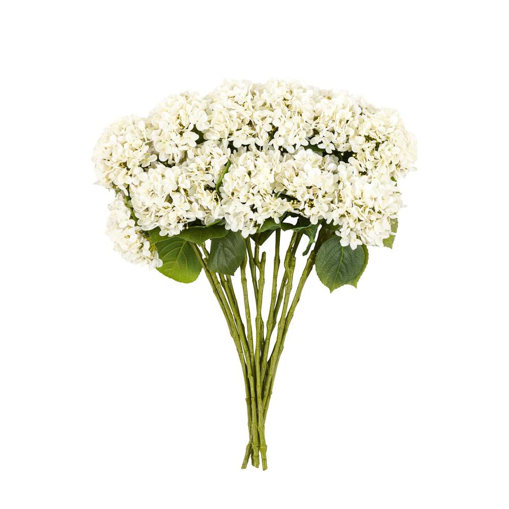 Vintage Hydrangea Floral Stem Ivory
