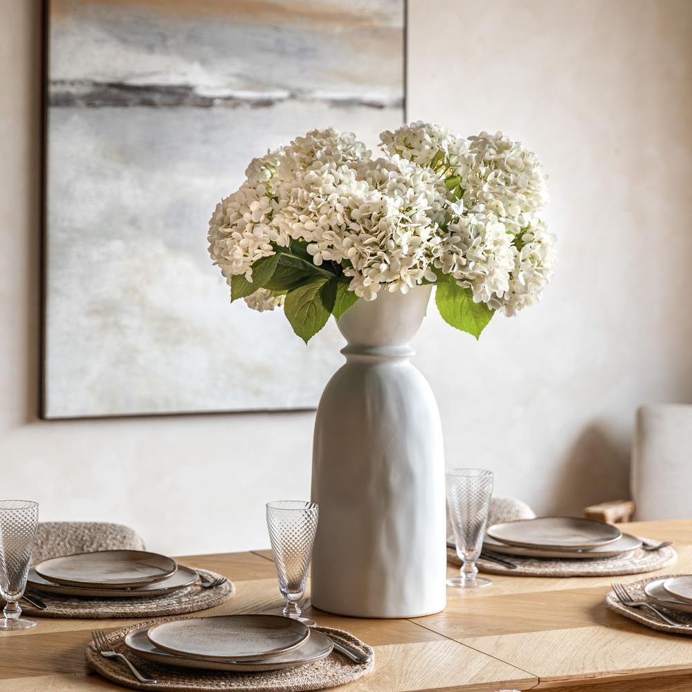 Vintage Hydrangea Floral Stem Ivory