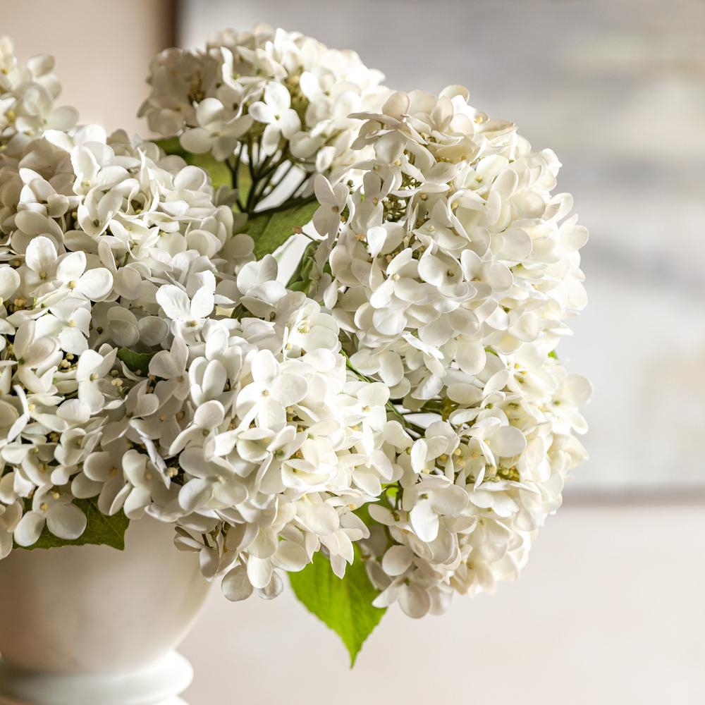 Vintage Hydrangea Floral Stem Ivory